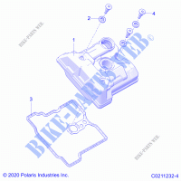 MOTOR, VALVE COVER   A21SHY57AL/BL/Z57AD/BD (C0211232 4) para Polaris SPORTSMAN 570 SP TRAIL PACKAGE 2021