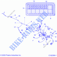 ELECTRICA, HARNESS   A21S6E57A1/3A1 (C102359 1) para Polaris SPORTSMAN 570 6X6 2021