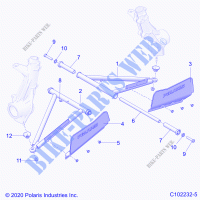 SUSPENSION, A ARM AND PUNTAL MOUNTING   A21S6E57A1/3A1 (C102232 5) para Polaris SPORTSMAN 570 6X6 2021