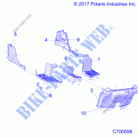 PISO AND ROCKER   R21RRED4FA/NA/SCA (C700058) para Polaris RANGER 902 DIESEL EU 2021
