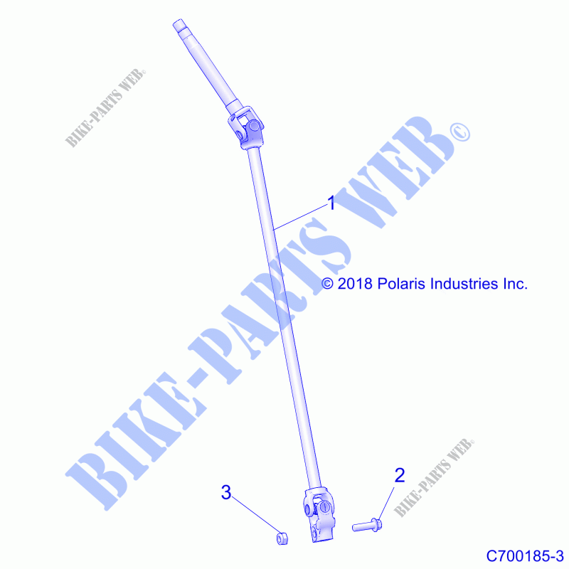 GOBIERNO, SHAFT   Z21CHA57A2/K2 (C700185 3) para Polaris RZR TRAIL 570 2021