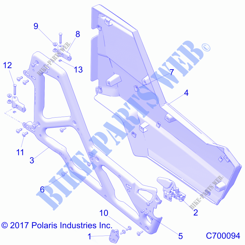 PUERTAS   Z21S1E99AR/BR (C700094) para Polaris RZR RS1 2021