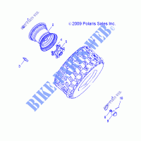 RUEDAS, REAR   A15YAP20AF (49ATVRUEDAREAR10PHX) para Polaris PHOENIX 200 2015