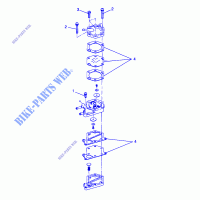BOMBA DE COMBUSTIBLE   W98AC42A (4945214521D008) para Polaris NORWEGIAN MAGNUM 4X4 1998