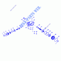 Frontal de la carcasa   W98CH50AB (4945714571c013) para Polaris SPORTSMAN 500 1998