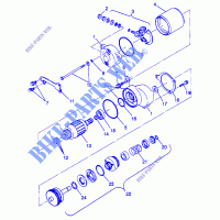 MOTOR DE ARRANQUE Scrambler 400L W97BC38C (4939893989D006) para Polaris SCRAMBER 400L 1997