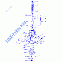 CARBURADOR (BLAZER) TRAIL BLAZER W97BA25C (4940124012D005) para Polaris SPORT 400L 1997