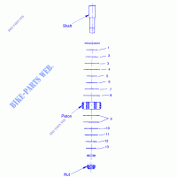 Válvulas de los amortiguadores Scrambler W967840 (4935823582C11B) para Polaris SCRAMBLER 1996