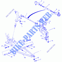 GOBIERNO/A ARM Trail Boss W968527 (4935883588B006) para Polaris TRAIL BOSS 1996