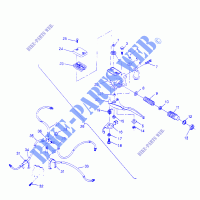 CONTROLES   CILINDRO MAESTRO/FRENO LINE Sportsman 4x4 W958040 (4930403040B010) para Polaris SPORTSMAN 4X4 1995