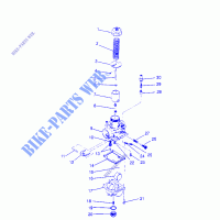 CARBURADOR TRAIL BLAZER W957221 (4930363036C012) para Polaris TRAIL BLAZER 1995
