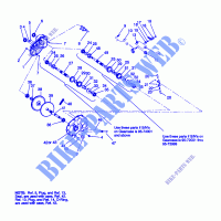 MONTAJE DE ENGRANAJES Trail Blazer W957221 (4930363036C005) para Polaris TRAIL BLAZER 1995