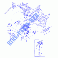 ENGINE AND SOPORTE ESCAPE (4917721772005A) para Polaris TRAIL BOSS 2X4 1990