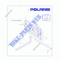 PALETAS DE MESA   D151M/2MPD1AJ FRK (49BRUTUSFORK6638) para Polaris BRUTUS 2015