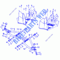 CHASIS, A ARM and REPOSAPIÉS   A16YAK11AD/AF (A00049) para Polaris OUTLAW 110 2016