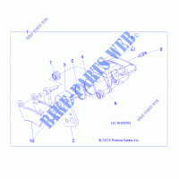 Barke PINZA, FRONT   R15RMA32AA/AJ (49RGRCALIPER14570) para Polaris RANGER ETX 2015