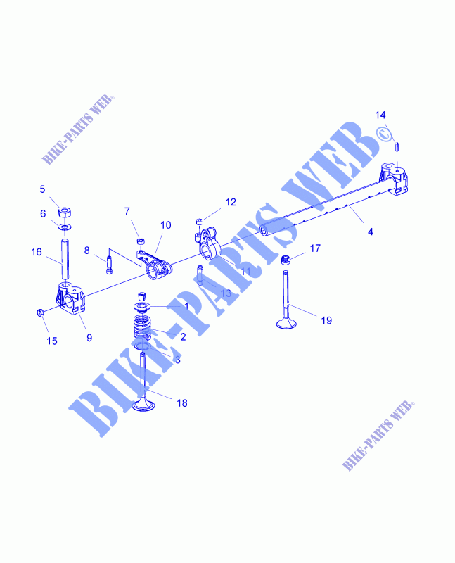 BALANCIN Y VÁLVULAS   R151DPD1AA/2D (49BRUTUSRCKRARM15DSL) para Polaris RANGER HST 2015