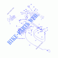 TREN, HYDROSTAT MOUNTING AND LINES   R141D9JDA/2D9JDA (49BRUTUSHYDROSTAT13) para Polaris RANGER 900 DIESEL HST / DELUXE 2014
