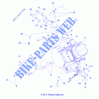 MOTOR, MOUNTING   R12RH45AG/AH/AR (49RGRMOTORMTG12400) para Polaris RANGER 400 4X4 2012